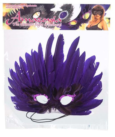 MASK PURPLE FEATHER