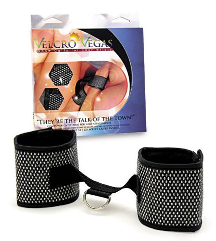 CUFFS  WRIST DIAMOND PATTERN VELCRO ** ON SPECIAL **