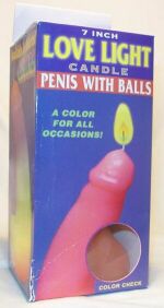 CANDLE PENIS W/BALLS ** price reduced **