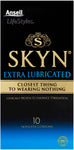 ANSELL SKYN EXTRA LUBRICATED CONDOMS