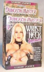 CUFFS DUNGEON MASTER WRIST NECK STRAPS