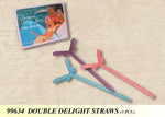 STRAWS 3 DOUBLE PENISES ** CLEARANCE **