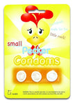 PECKER CONDOM SMALL 3pcs ON CARD