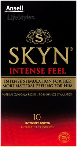 ANSELL LIFESTYLES SKYN INTENSE FEEL 10'S